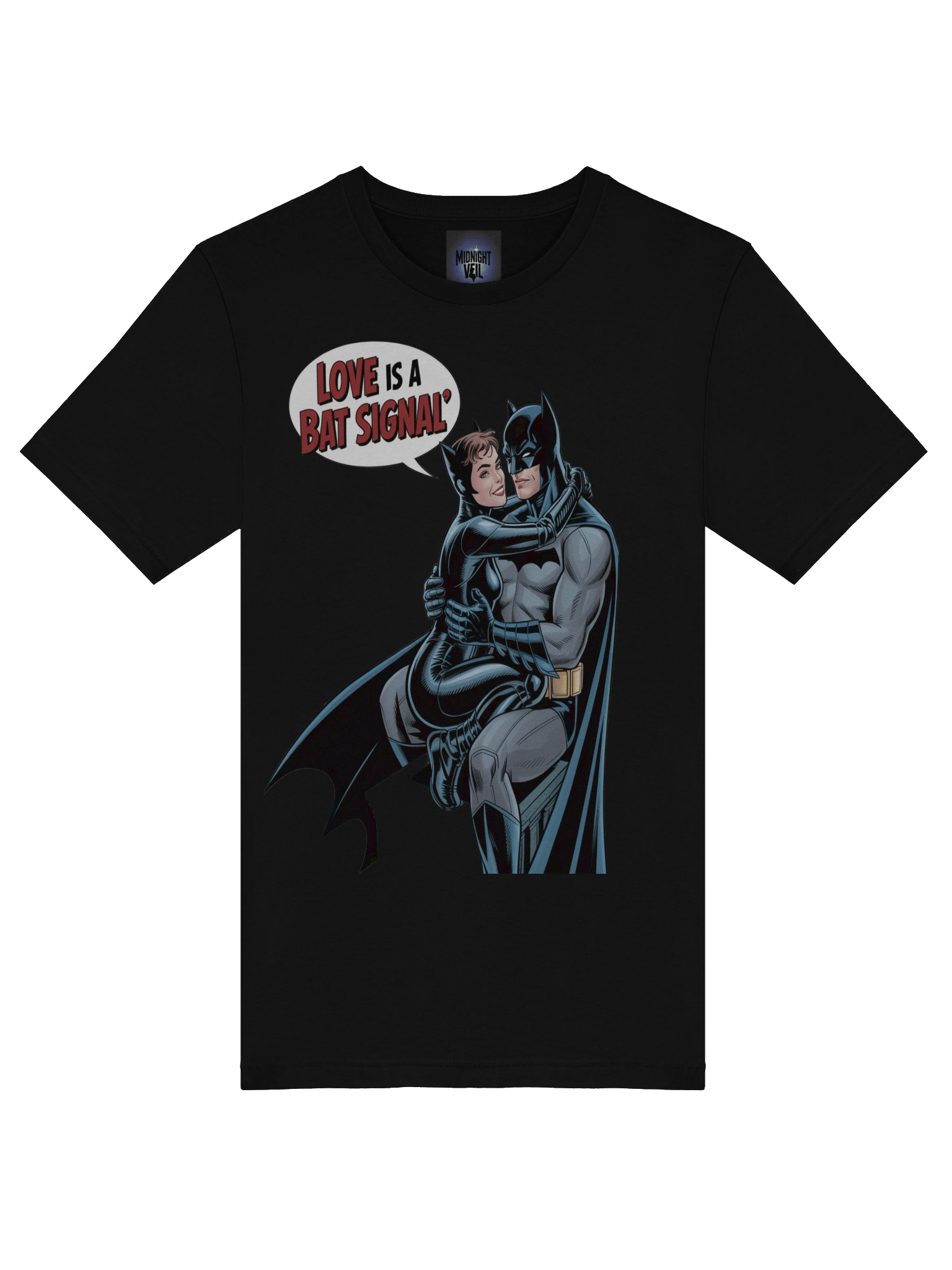 Bat Signal Bliss: Batman & Catwoman Love is a Bat Signal T-Shirt product image (7)
