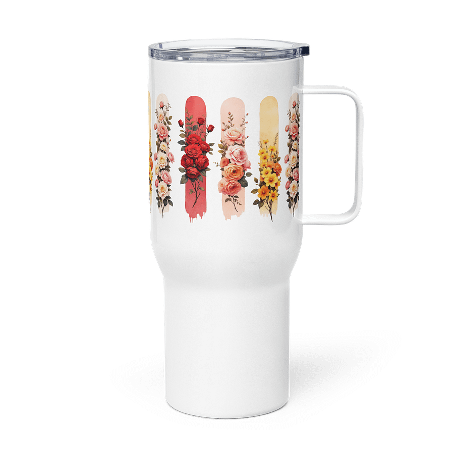 Floral Elegance Stainless Steel Travel Mug product image (4)