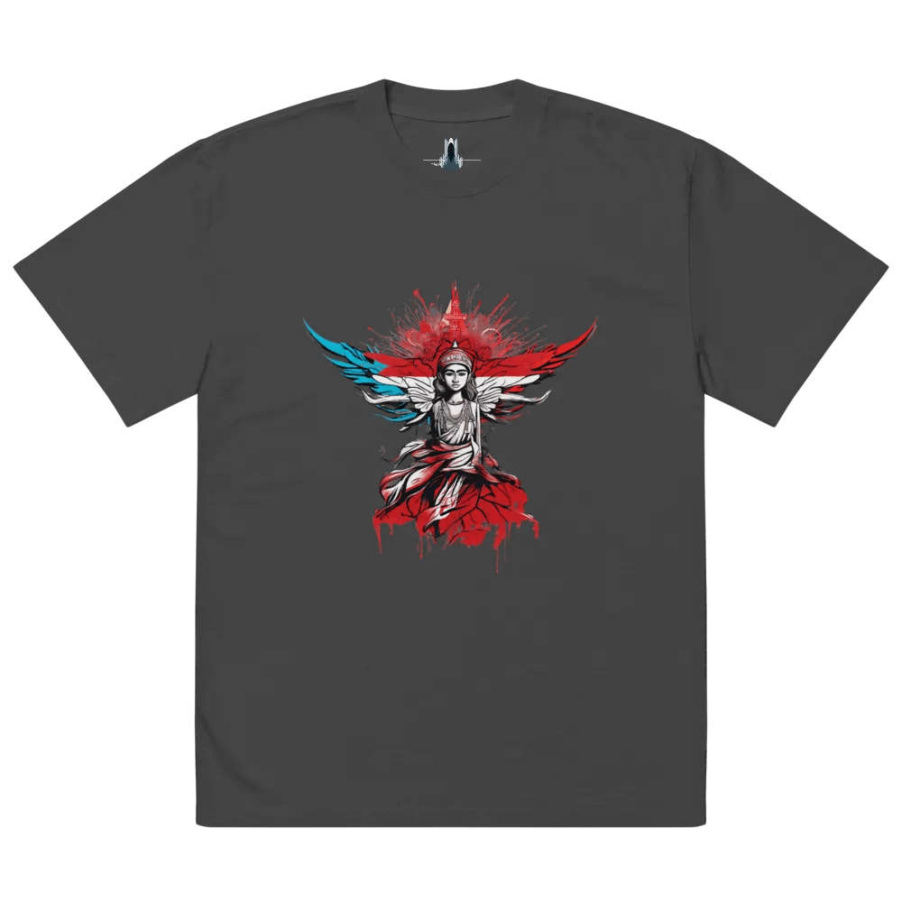 Winged Emblem Oversized Tee, Stylish Statement Shirt, Perfect Gift for Trendsetters product image (2)