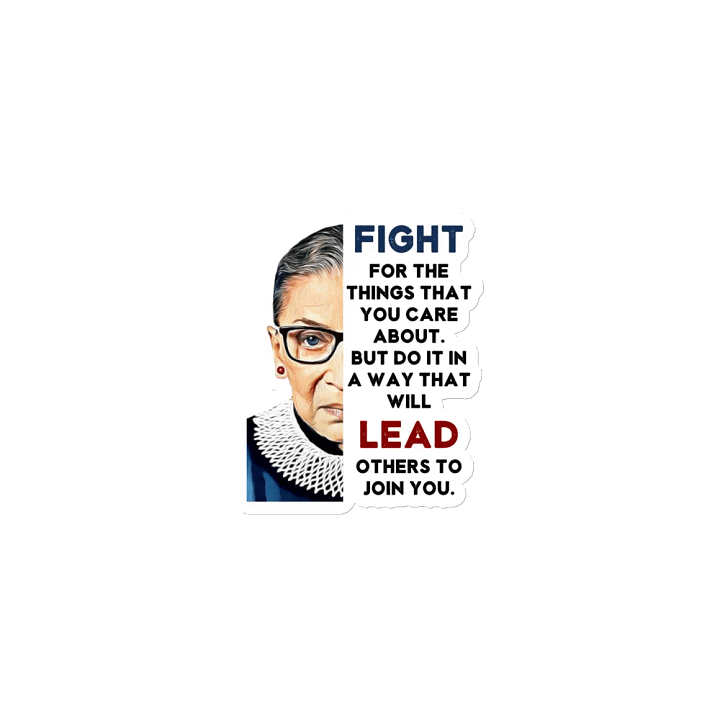 RBG Fight and Lead Die-Cut Magnets product image (1)