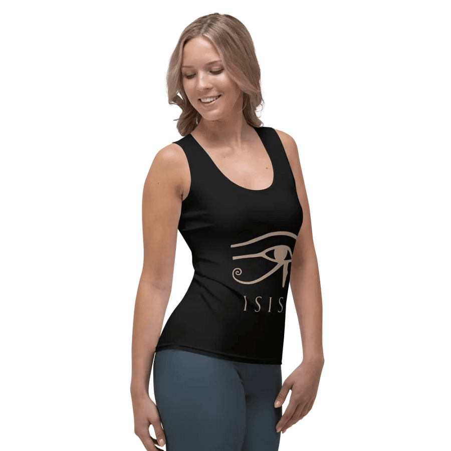 Isis Black All-Over Print Tank Top product image (4)