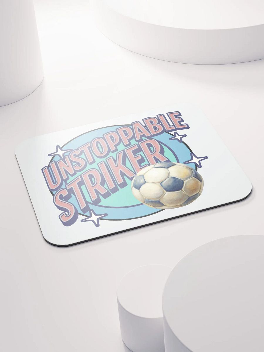 Unstoppable Striker Soccer Mouse Pad product image (4)
