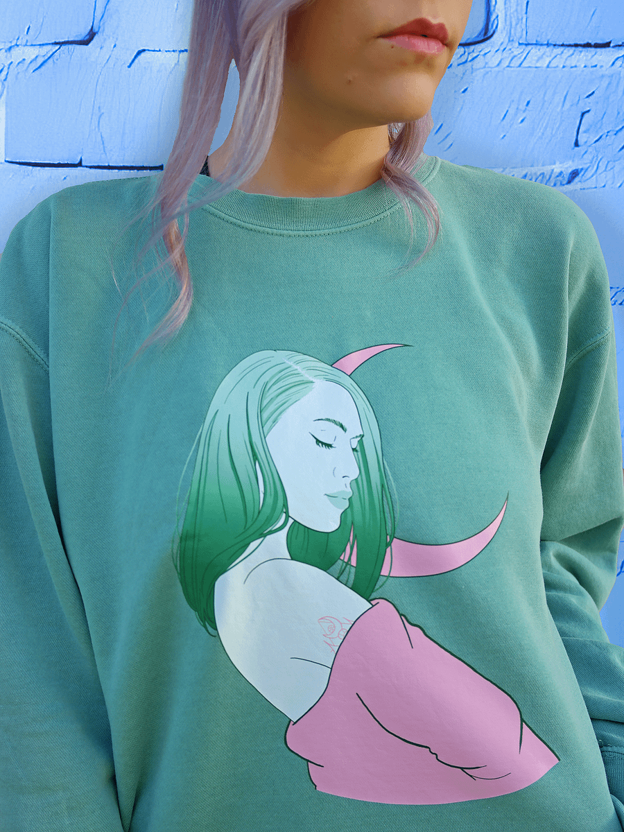 Cuppcaake Moon Premium Sweatshirt product image (2)