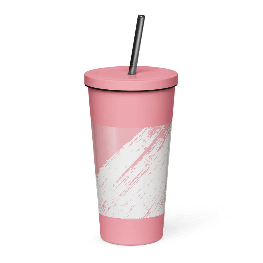 Paint Brush Pink Insulated Tumbler product image (4)