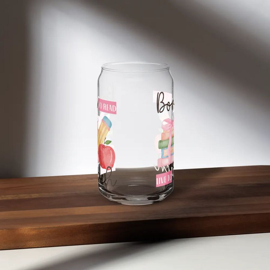 Ice Coffee Watercolor Glass Tumbler Gift For A Teacher product image (6)