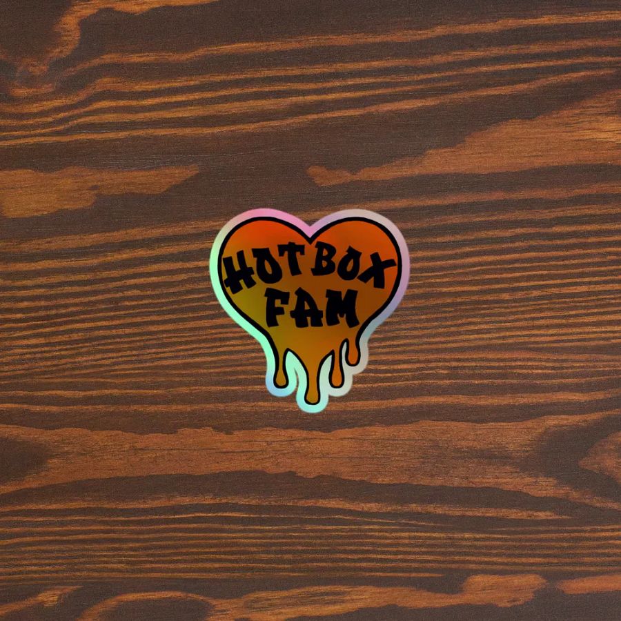 HOT BOX FAM SOLID ORANGE LOGO STICKER product image (5)