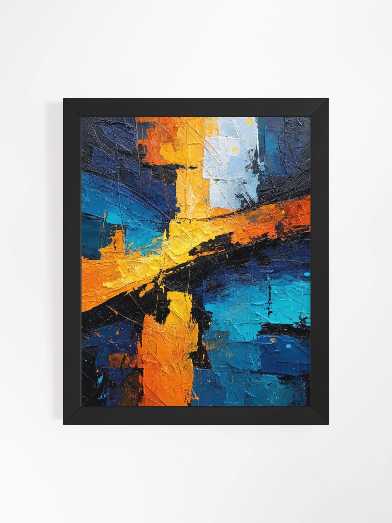 Textured Interplay Framed Matte Wall Art Canvas product image (3)