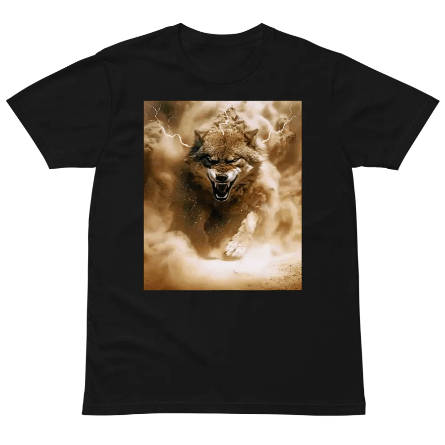 Thunderous Storm Wolf Unisex Tee product image (2)