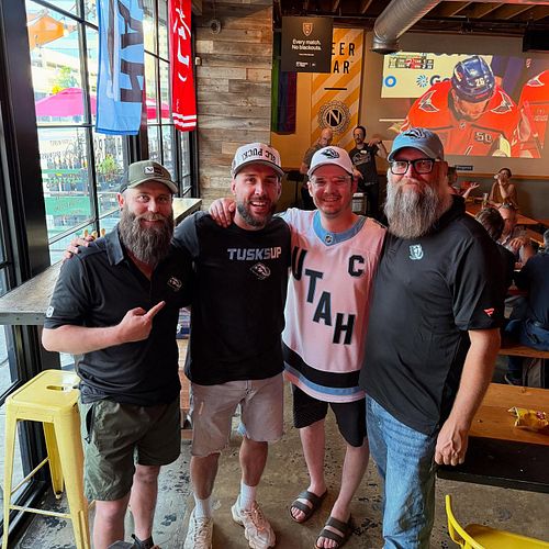 Big congrats to the @thepuckdroppodcast boys on their one year anniversary! Such a great feeling to have made so many friends...