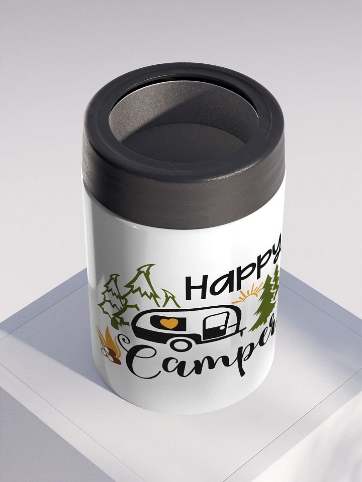 Happy Camper Stainless Steel Koozie product image (2)