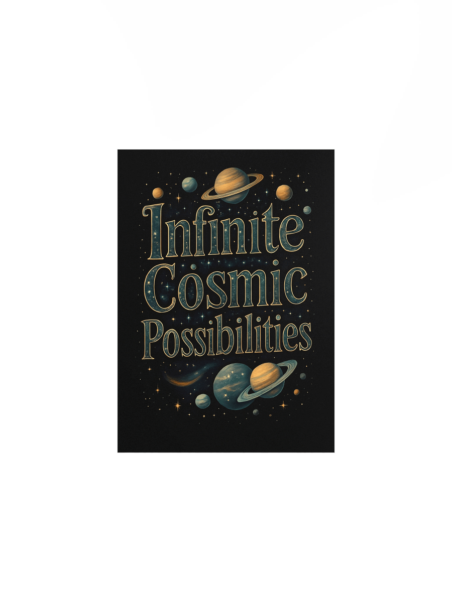 Infinite Cosmic Possibilities Cosmic Green Poster product image (1)