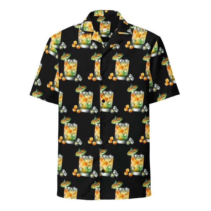 Hawaiian Style Beach Shirt, Umbrella Cocktail product image (1)