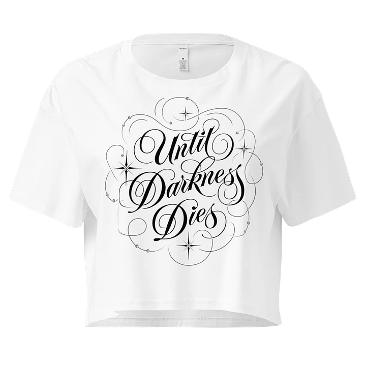 Until Darkness Dies (swirls design) Women's Premium Crop Top product image (109)