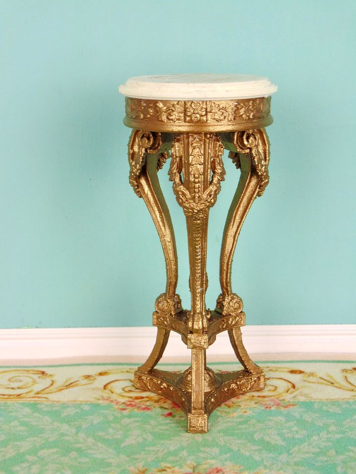 1:6 scale plant stand for 12” fashion dolls GOLD product image (1)