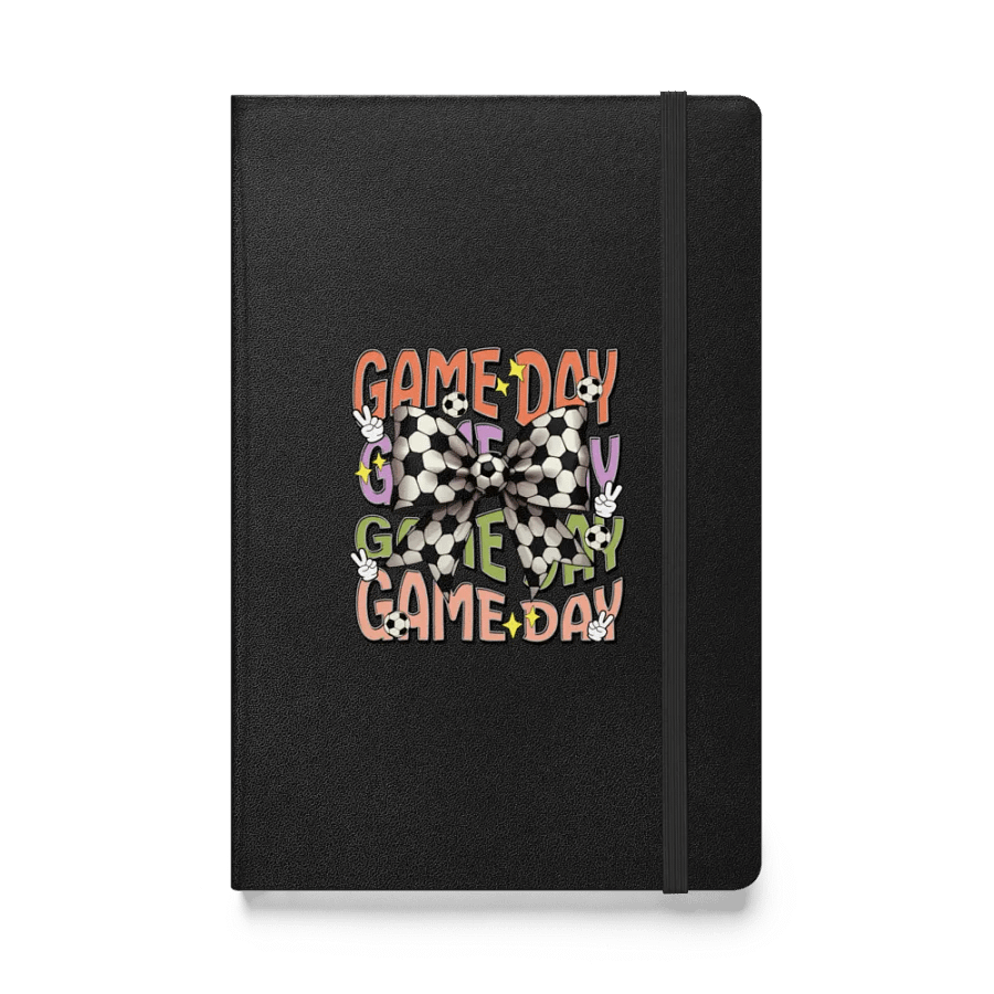 Game Day Bow Soccer Hardcover Notebook product image (1)