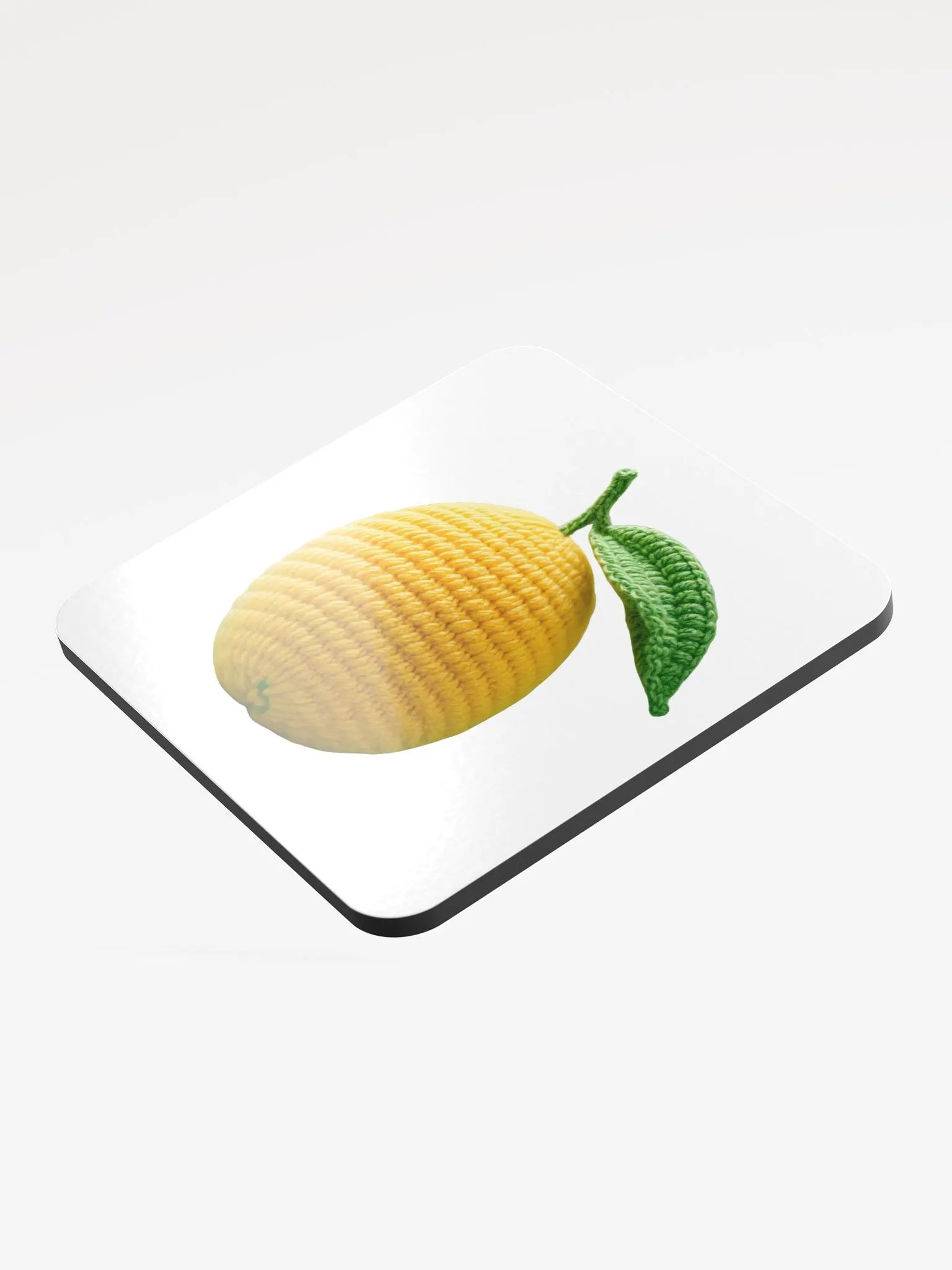 CozyAvocado Glossed Cork Coaster Lemon #1 product image (3)