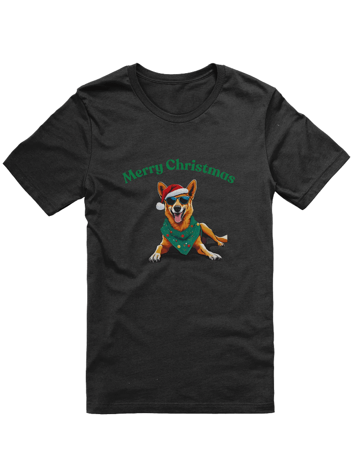 Feastive Dingo Merry Christmas T-Shirt - Green product image (1)
