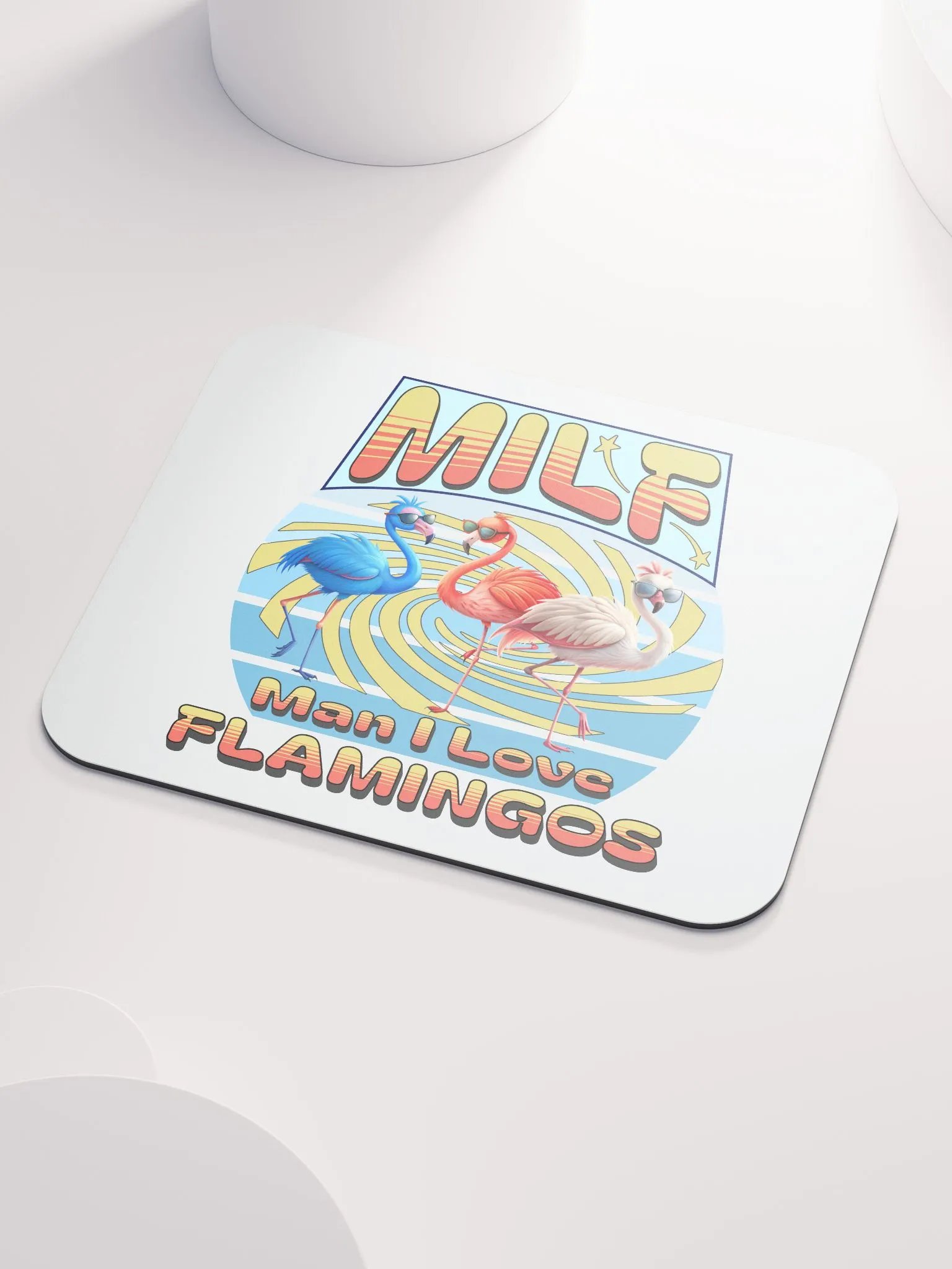 MILF Man I Love Flamingos Mouse Pad product image (3)