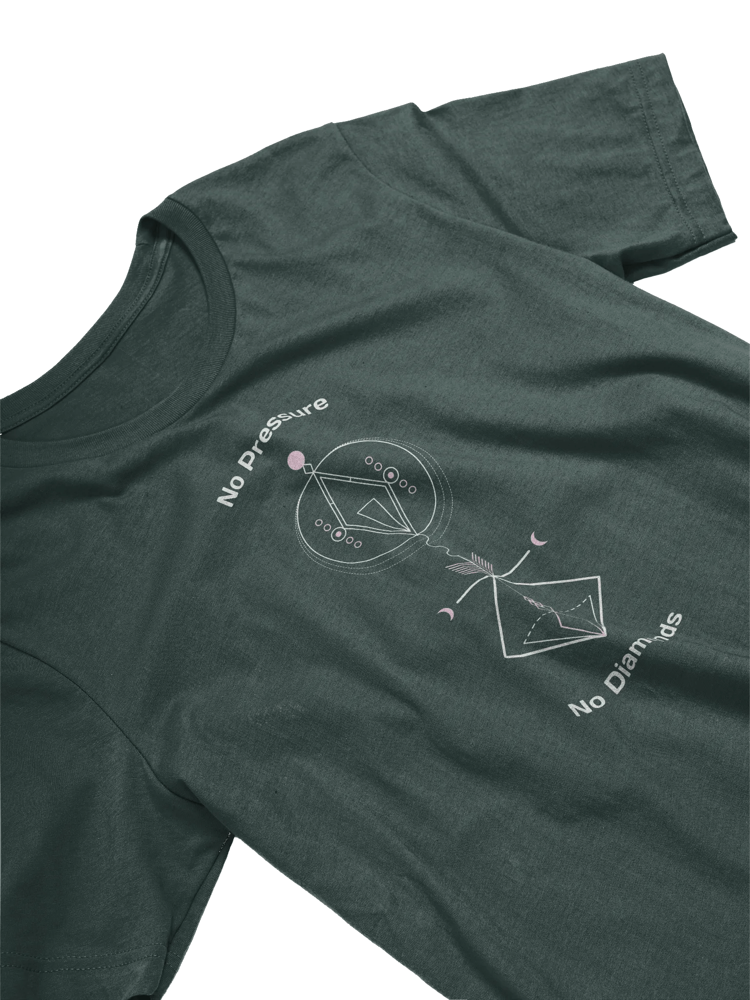 No Pressure No Diamonds Symmetric Bliss Geometric T-Shirt product image (4)