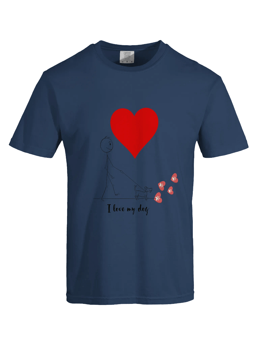 I Love My Dog Heavyweight T-Shirt product image (42)