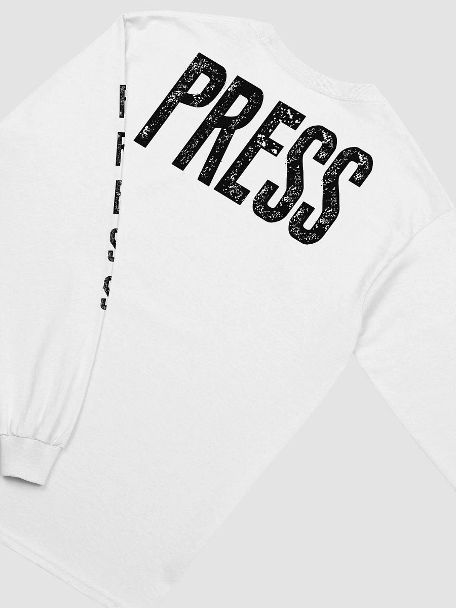Black Text 2D Logo Bold Press Long Sleeve Tee product image (20)
