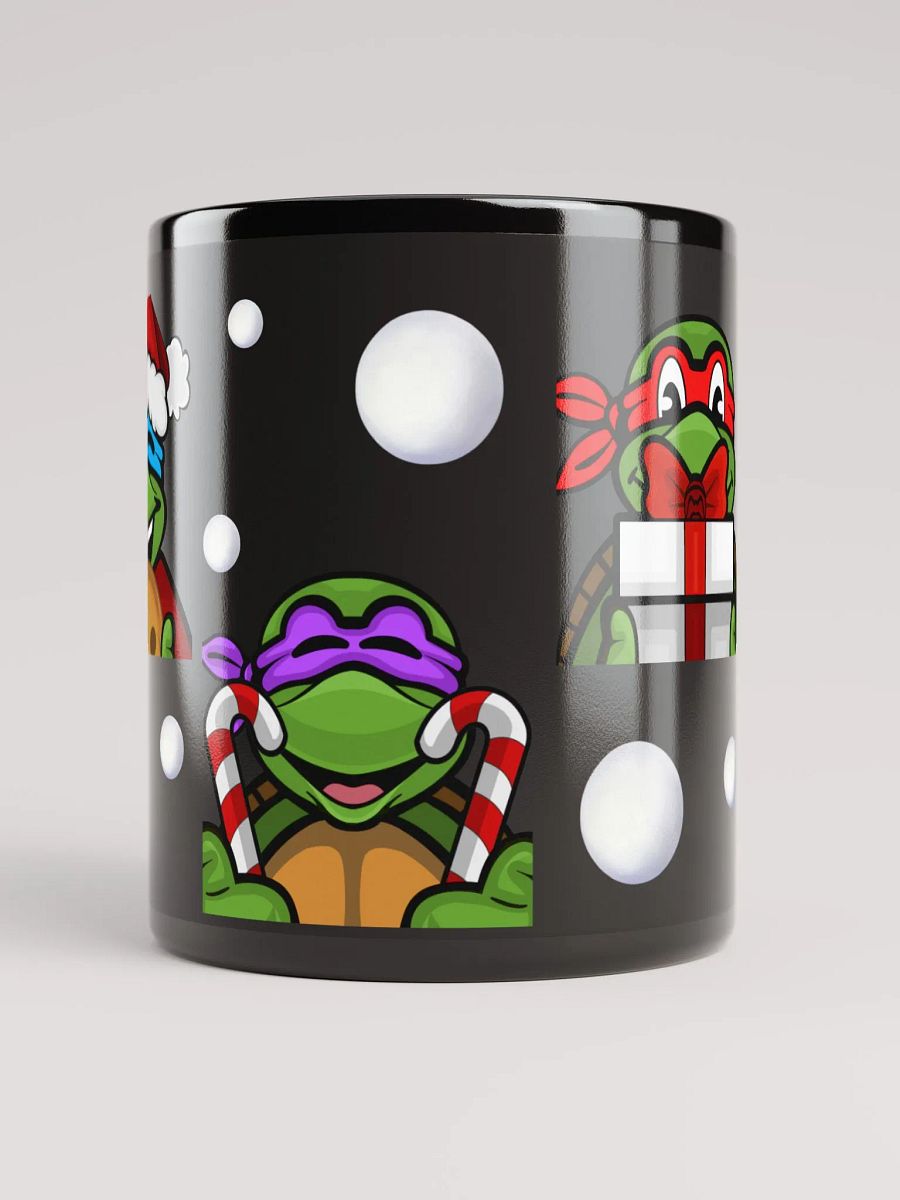 Turtles Christmas Black Glossy Mug product image (2)