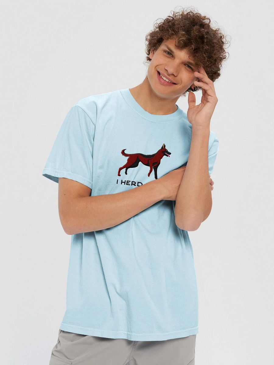 I Herd That T-Shirt(Embroidered) of a Belgian Malinois(Mahogany) product image (8)