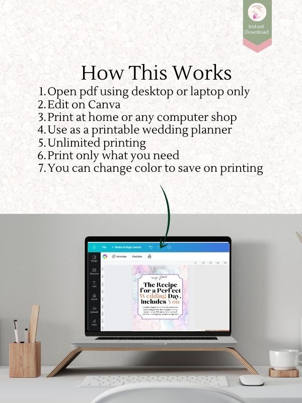 Bridesmaid Wedding Recipe Planner PLR product image (2)