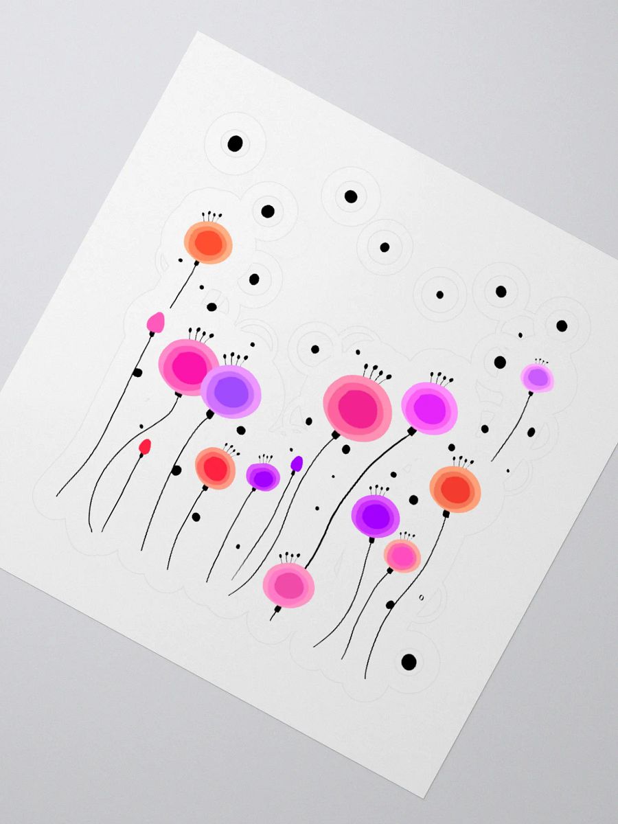 Floral Fusion Kiss Cut Stickers product image (4)