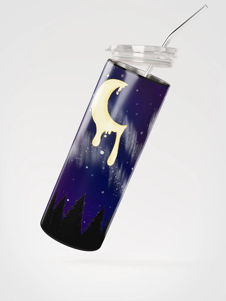 Drippy Moon Stainless Steel Tumbler Cup w/Straw product image (2)