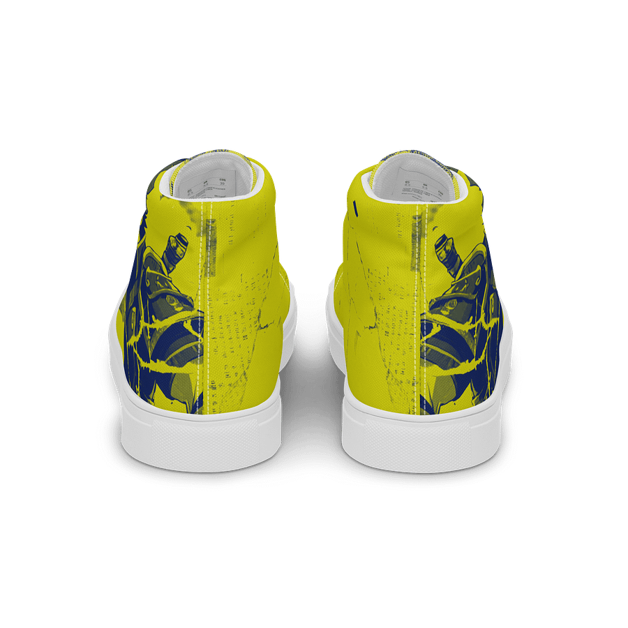 Vibrant Anime Hero Canvas High Tops product image (4)