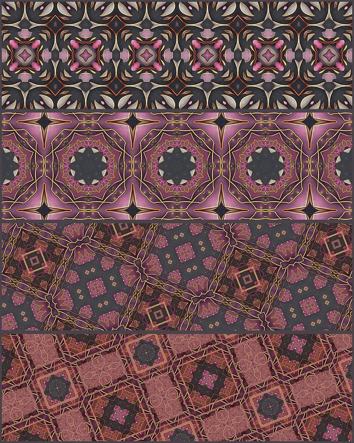 Pink Starflower Digital Paper Pack product image (2)