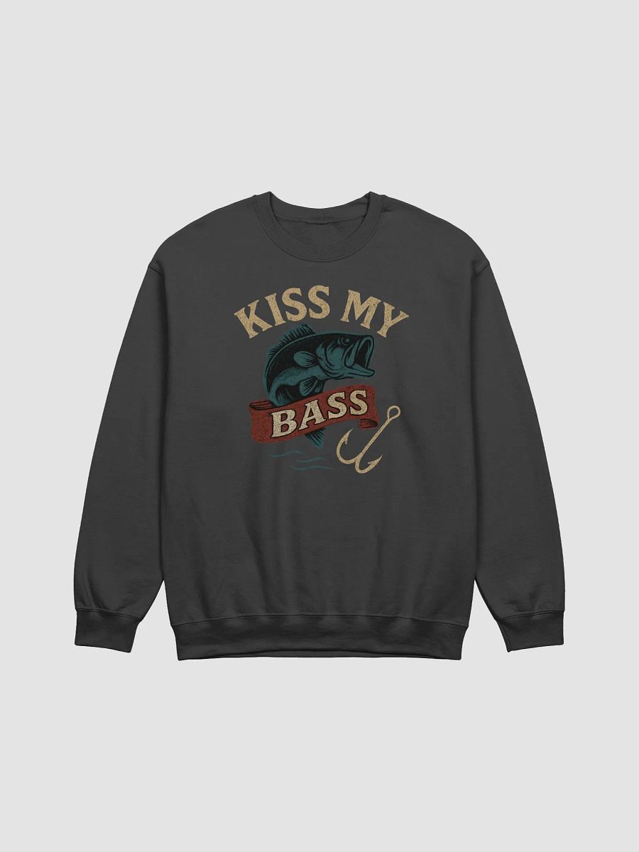 Vintage Kiss My Bass Fishing Sweatshirt – Retro Bold Humor product image (5)