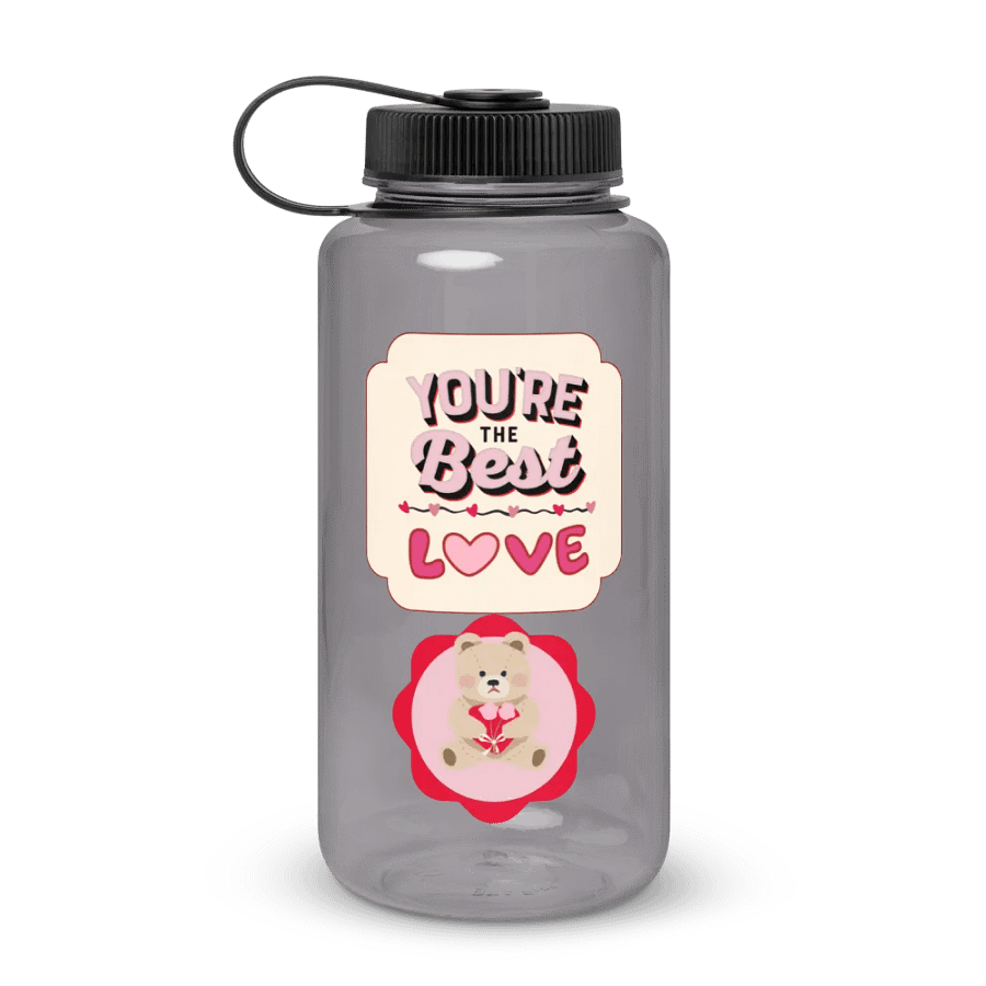 Teddy Bear Love Wide Mouth Water Bottle (Best gift for Females) product image (1)