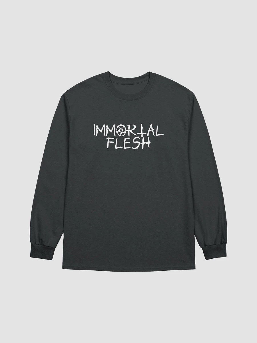 Immortal Flesh L/S Shirt Front Print White product image (1)