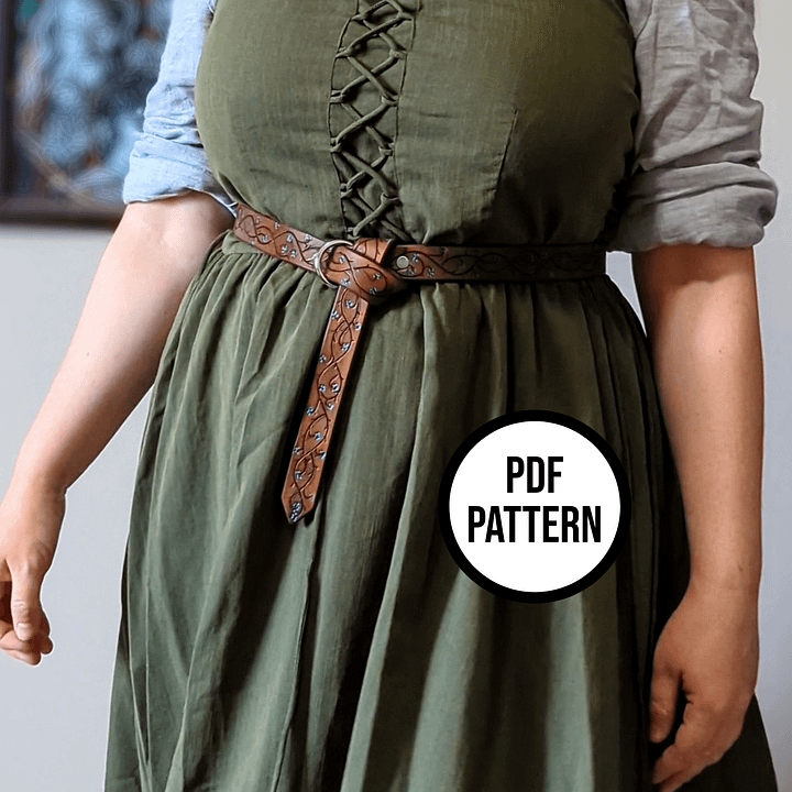 Elven Vines Leather Ring Belt - PDF Pattern for Leatherwork product image (2)