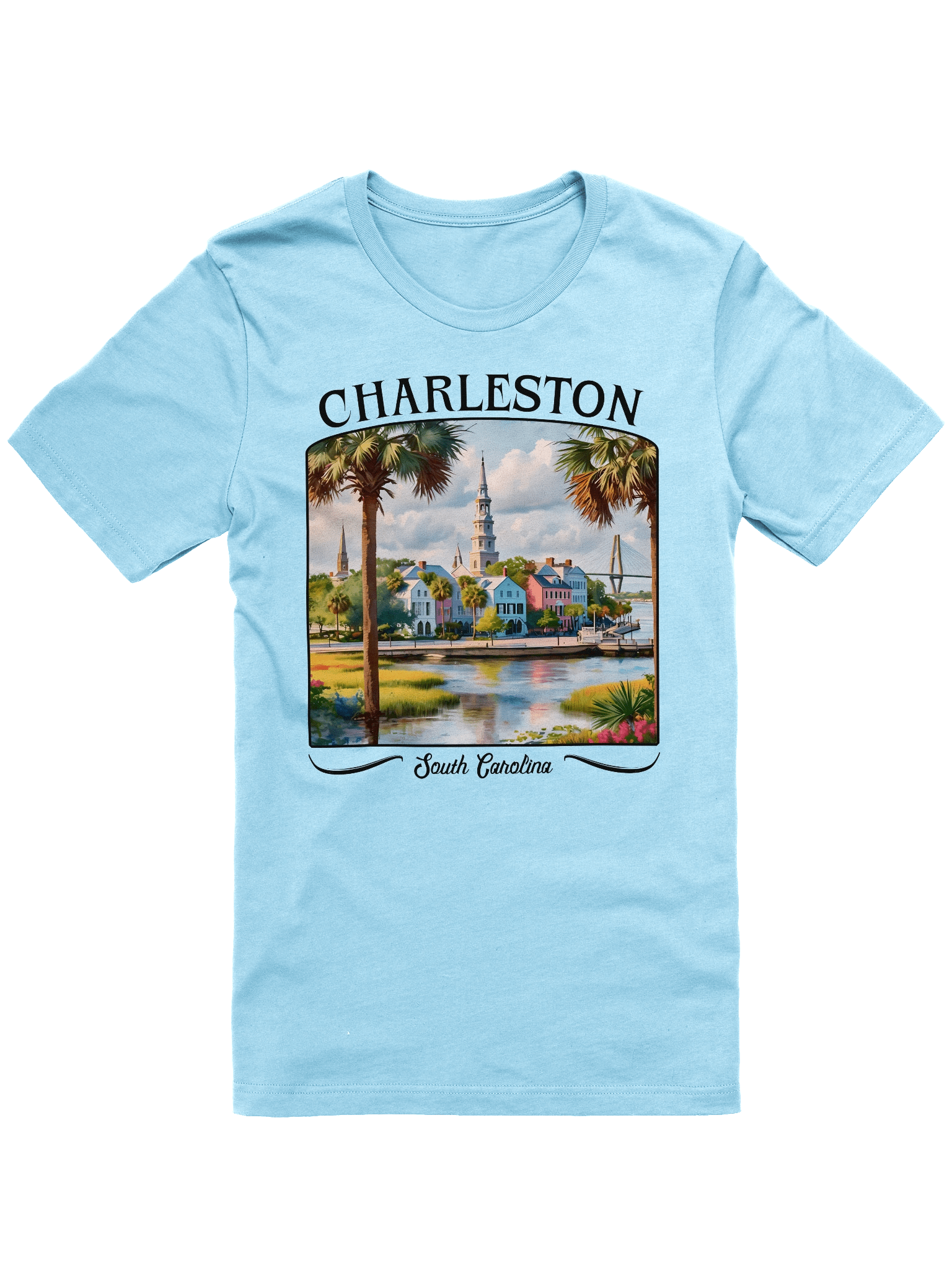 Charleston, South Carolina Watercolor Tee product image (3)