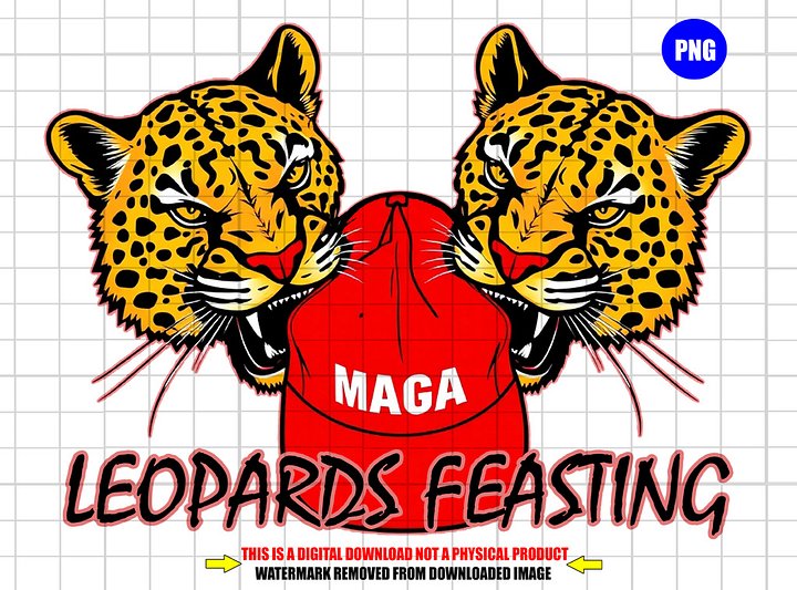 Leopards Feasting On MAGA Digital Art Print Download product image (1)