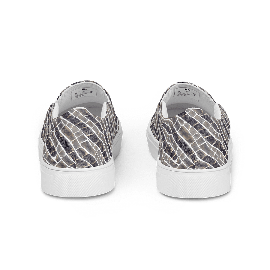 Grey Snake Skin Canvas Shoes product image (4)