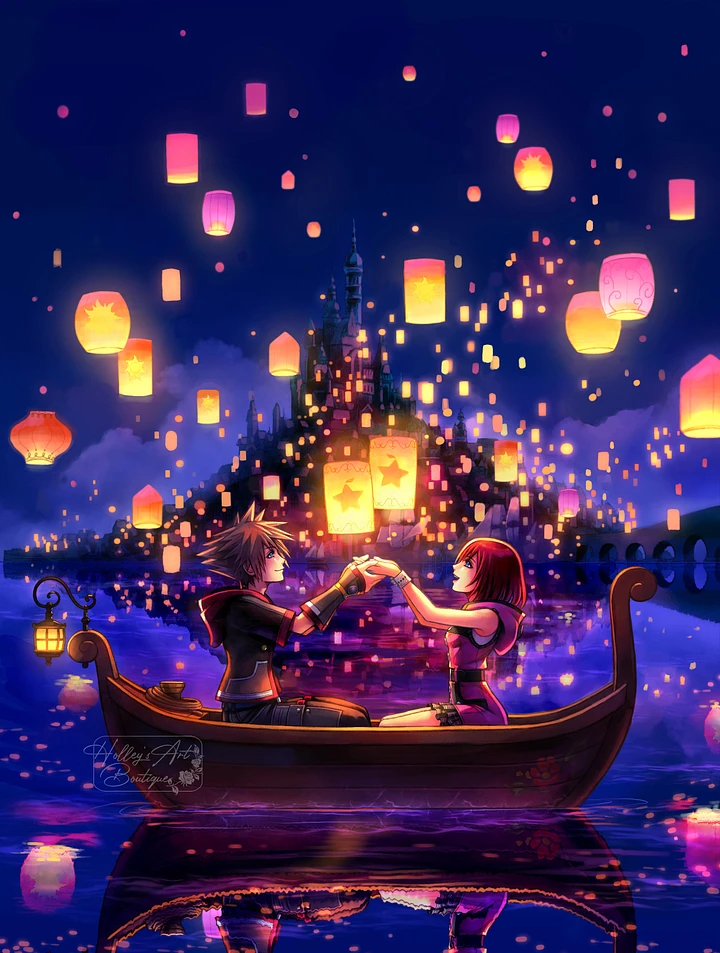 Floating Lights Sora and Kairi product image (1)