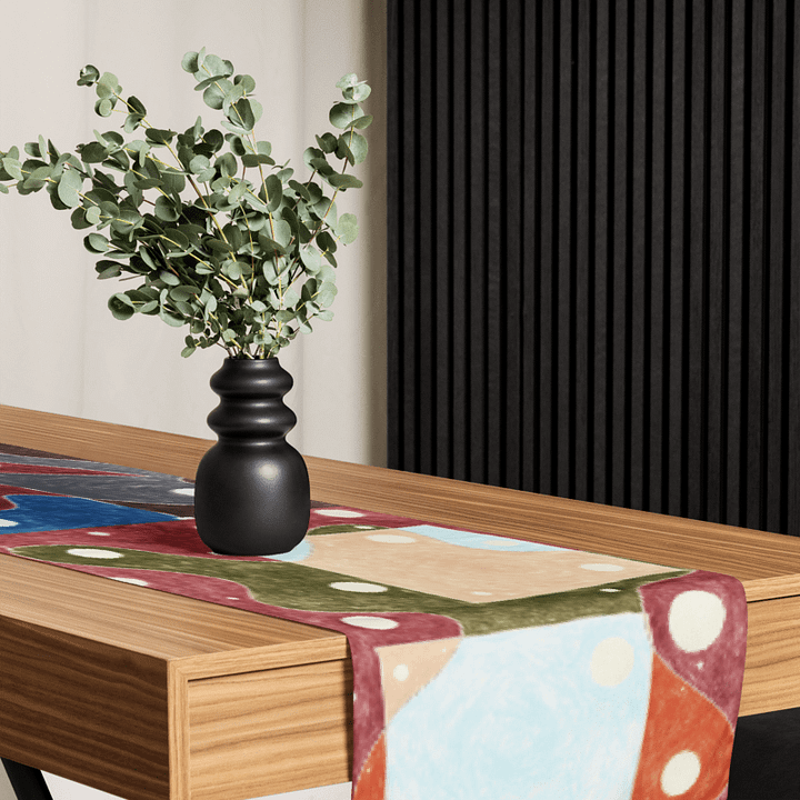 Cartoon University table runner product image (1)