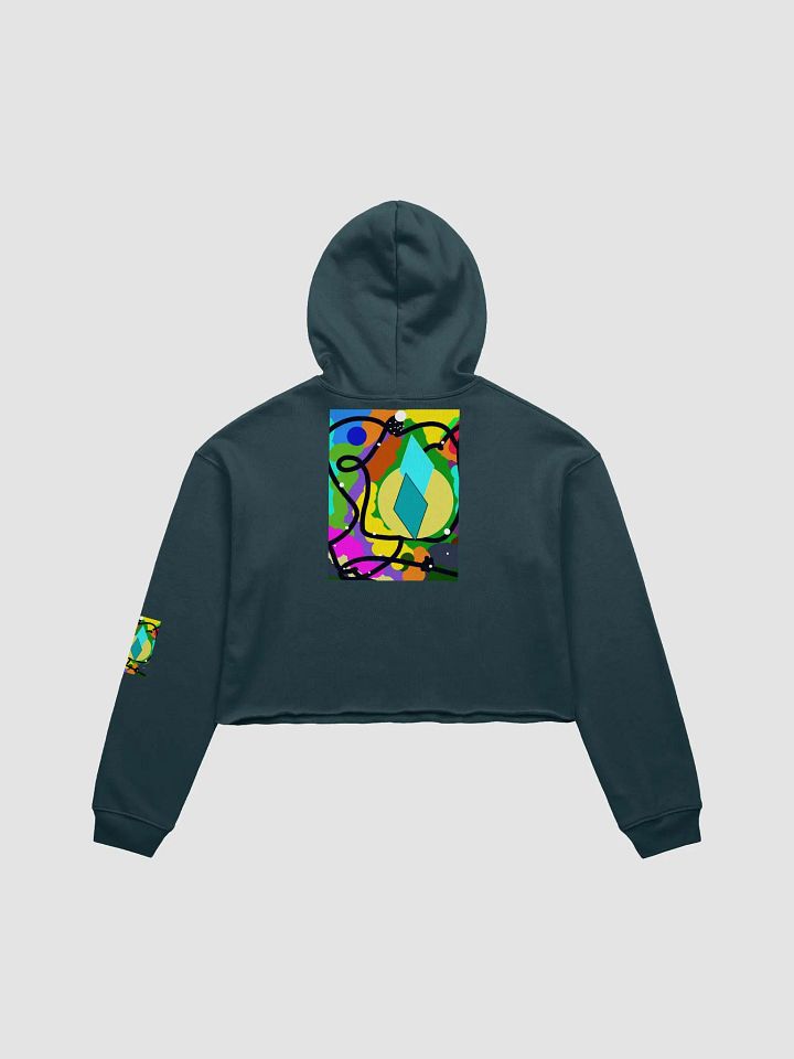 Hearts Crop Top Hoodie product image (2)