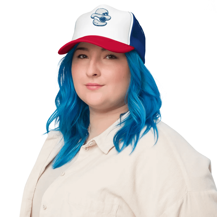 Clowner Hat (White / Royal / Red) product image (8)