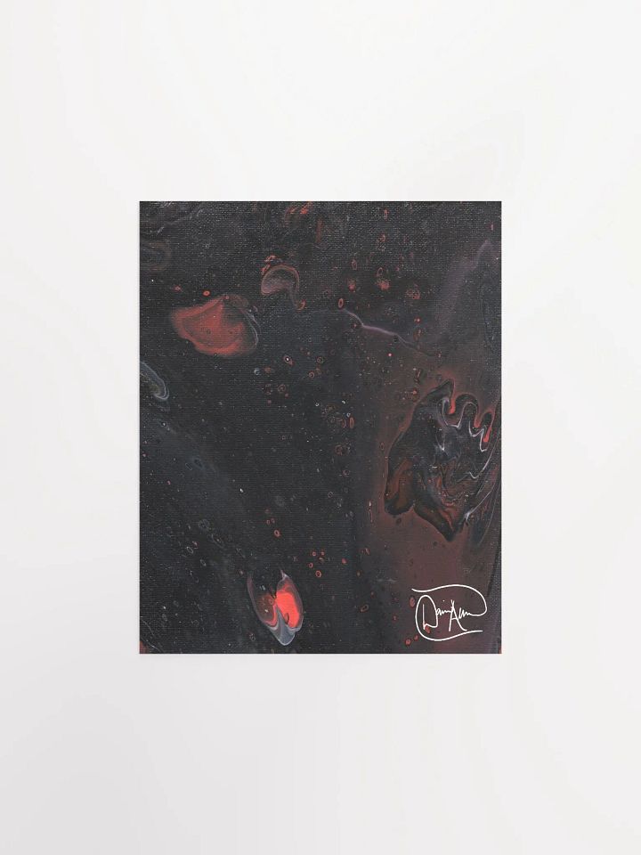 Space Black Fluid Acrylic Print product image (1)