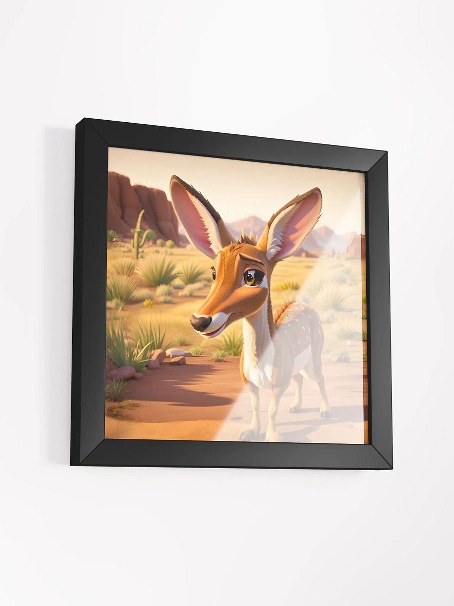 Endangered Species - Mexico - Mexican Pronghorn Eco-Friendly Ayous Wood Framed Poster product image (3)
