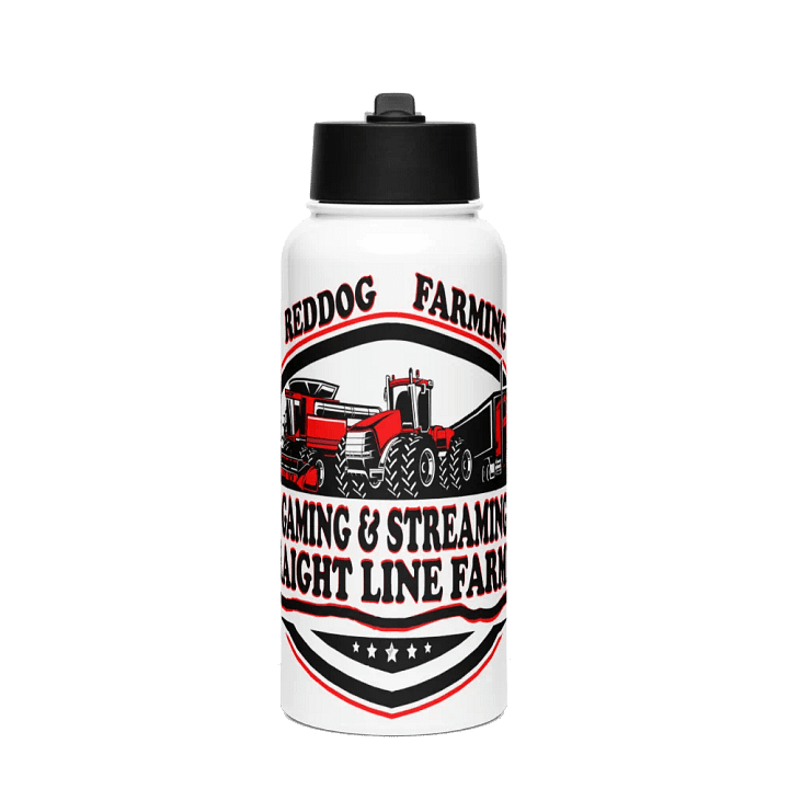 Stainless Steel Water Bottle with a Straw Lid REDDOG LOGO product image (1)