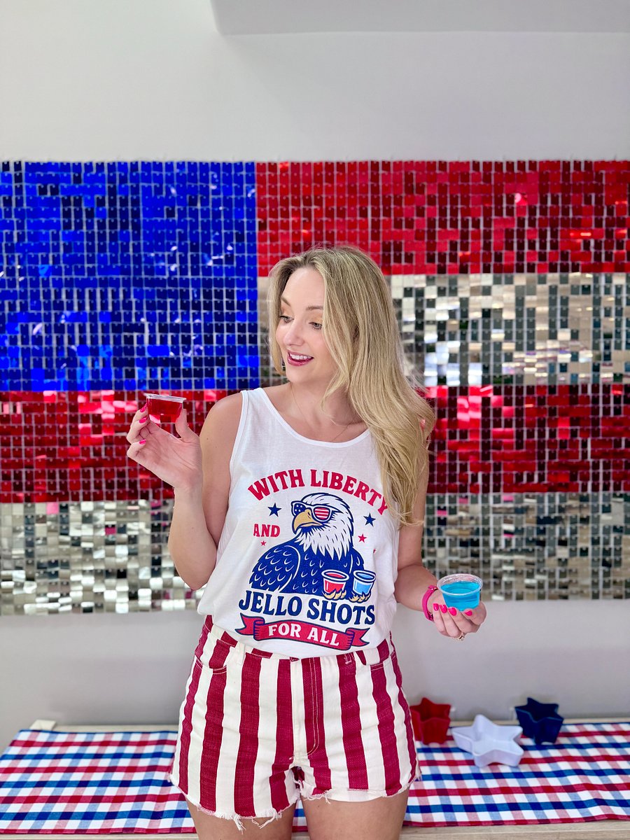 With Liberty and Jello Shots for all Unisex Tank Top product image (5)