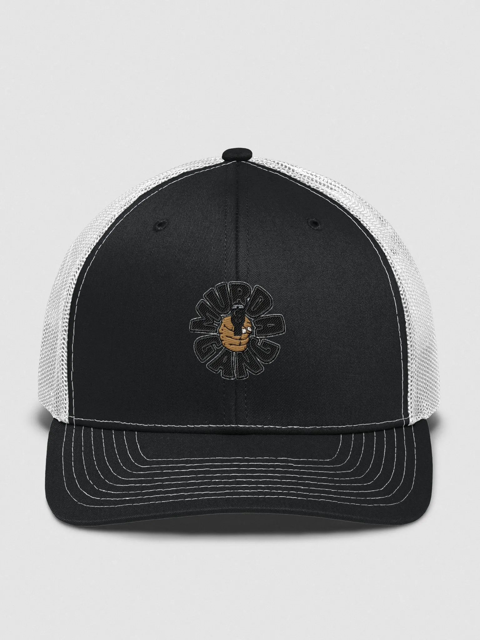 MURDAGANG TRUCKER HAT white and black product image (1)