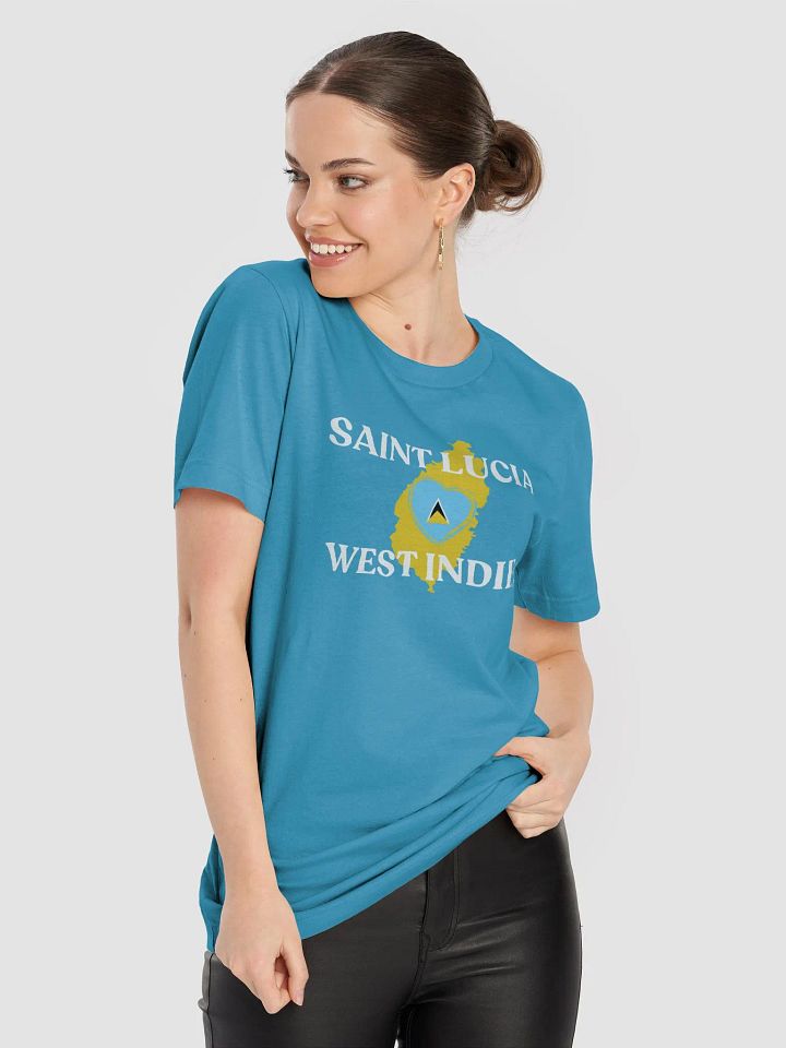 Saint Lucia Heartbeat Graphic T-Shirt product image (2)