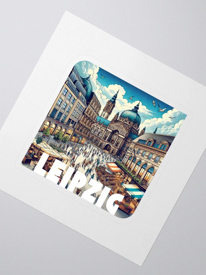 Make Your Mark Kiss Cut Stickers | AI Design Leipzig city product image (2)